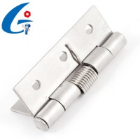 Cabinet metal self closing spring door hinges silver tone