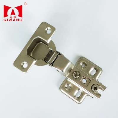 Slide on two way door hinge with inset design